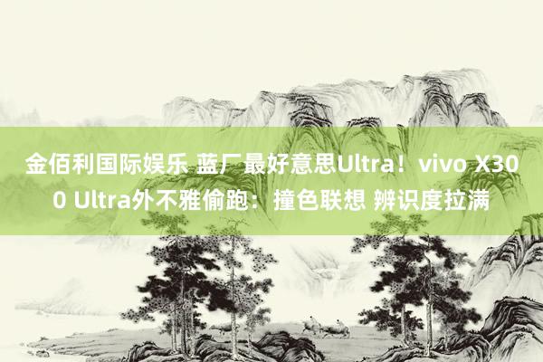 金佰利国际娱乐 蓝厂最好意思Ultra！vivo X300 Ultra外不雅偷跑：撞色联想 辨识度拉满