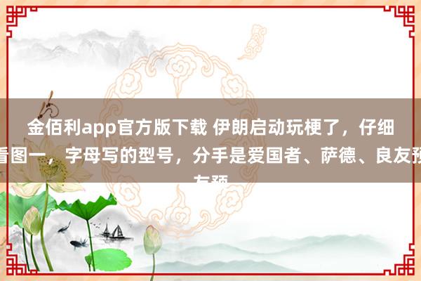 金佰利app官方版下载 伊朗启动玩梗了，仔细看图一，字母写的型号，分手是爱国者、萨德、良友预