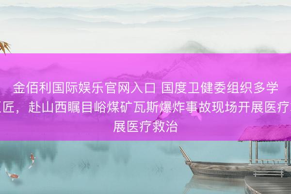 金佰利国际娱乐官网入口 国度卫健委组织多学科巨匠，赴山西瞩目峪煤矿瓦斯爆炸事故现场开展医疗救治